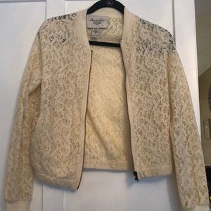 Cream Lace Jacket